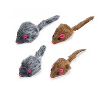 Karlie Souris de jeu en peluche - set de 4 pièces