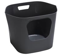 Karlie Toilettes Pour Chats Lotus Grise 54,4x54,4x43,9 cm Ouverte
