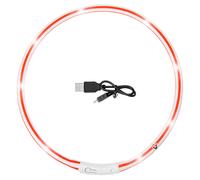 Karlie Visio Light LED Schlauchhalsband Rouge-Blanc pour Chiens, Neuf