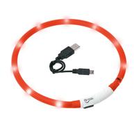 Karlie Visio Light LED Tube Lumineux Rouge, USB, Étanche, 20-70cm