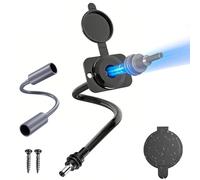 KarlKers Kit de prise murale pour Starlink Mini, RV étanche DC 5,5 x 2,1, connecteur d'alimentation femelle Starlink, mini accessoires parfaits pour camping-car, caravane, camping-car, boîte de