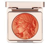 KARLOR Poudre de fard à joues scintillante, orange blush, palette de paillettes, fard à joues en relief, Golden Blusher Powder, scintillant, nacré, fard à joues pigmenté, orange blusher pour joues (02