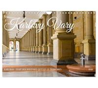 Karlovy Vary Calendrier mural 2026 format A4 paysage - Ville des sources curatives - Calendrier mensuel CALVENDO