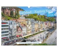 Karlovy Vary - un joyau du triangle thermal de Bohême occidentale, Version française (Calendrier mural 2026 DIN A3 portrait), Calendrier CALVENDO mensuel