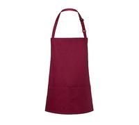 KARLOWSKY BLS 6 PURE Tablier court BASIC avec boucle et poche, 65% polyester/35% coton, bordeaux, taille unique