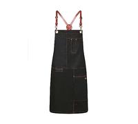 Karlowsky LS 25 PASSION URBAN X-STYLE Tablier avec bretelles croisées 100% coton Taille unique 80 cm Longueur 68 cm Largeur Noir