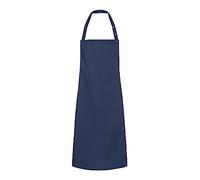 KARLOWSKY Santorini Tablier unisexe avec boutons pression 65% polyester/35% coton Bleu marine 75 x 95 cm