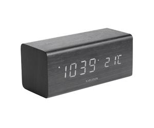 Karlsson Alarm Clock Block Réveils KA5652BK - Unisex - 16 cm - Quartz