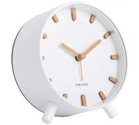 Karlsson Alarme Horloge Grace Metal White