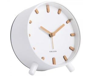 Karlsson Alarme Horloge Grace Metal White