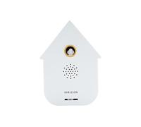 Karlsson Boîte à Son Coucou Moderne - Boîte à Son Oiseau Détecteur de Mouvement - Design Maison Contemporain - Volume Réglable - Décoration Maison Nouveauté - 11.5cm (Blanc)