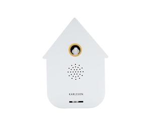 Karlsson Boîte à Son Coucou Moderne - Boîte à Son Oiseau Détecteur de Mouvement - Design Maison Contemporain - Volume Réglable - Décoration Maison Nouveauté - 11.5cm (Blanc)