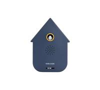 Karlsson Boîte de son à coucou moderne - Boîte de son d’oiseau avec capteur de mouvement - Design de maison contemporain - Volume réglable - Décoration d’intérieur originale - 11,5 cm (Bleu foncé)