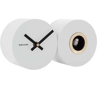 Karlsson Coucou CUCKOO acier blanc | 26x13cm