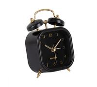 Karlsson [DL Réveil métallique Glam Square Black