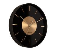 Karlsson Gold Disc Wall Clock Horloge Murale KA5918BK - Unisex - 35 cm - Quartz