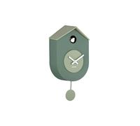 Karlsson Grato Horloge murale coucou avec pendule oscillant (Jungle Green & Grey Jade)