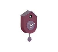 Karlsson Grato Horloge murale coucou avec pendule oscillant Mauve foncé et lavande douce