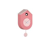 Karlsson Grato Horloge murale coucou avec pendule oscillant (rose clair et rose tendre)