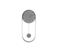 Karlsson - Horloge à balancier pendulum design Charm - H. 50 cm - Gris
