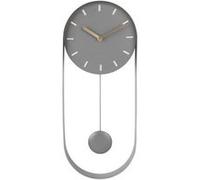 Karlsson - Horloge à balancier pendulum design Charm - H. 50 cm - Gris