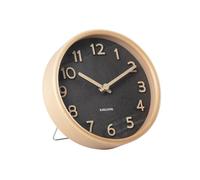 Karlsson - Horloge de bureau Pure Wood Grain - Noir