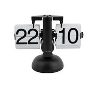 Horloge à poser Small Flip - Present Time - Noir -