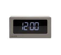 Karlsson Horloge de Table à LED Gris Chaud