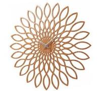 Karlsson - Horloge en bois Sunflower 60 cm marron G