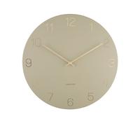 Karlsson - Horloge murale charme - Vert olive - Ø40cm