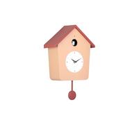 Karlsson Horloge murale Coucou marron et ocre rouge avec pendule