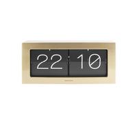 Karlsson Horloge Murale/de Bureau Boxed - Flip XL - Gold - 37x17,5x9cm | Rectangle - skandinavisch - Acier - Horloge de table - Horloge décorative - Décoration pour Chambre et Salon