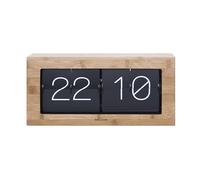 Karlsson Horloge Murale/de Table Boxed - Flip XL - Bambou - 37x17,5x9cm | Rectangle - skandinavisch - Bambou - Horloge de table - Horloge décorative - Décoration pour Chambre et Salon