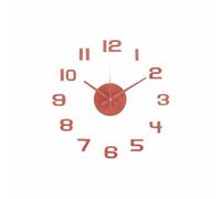 Karlsson Horloge Murale DIY Sunset Numbers - Rouge - Ø35cm | Autour de - skandinavisch - Polypropylène - PP - Horloge Murale - Décoration murale pour Chambre d'enfant et Salon