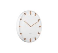 Karlsson Horloge Murale en métal Grace