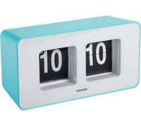 Karlsson Horloge Murale Funky Flip - Turquoise - 7x17.7x9.2cm | Rectangle - skandinavisch - Thermoplastique - Horloge Murale - Décoration murale pour Chambre d'enfant et Salon