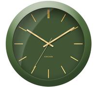 Karlsson - Horloge murale Globe - Vert mousse