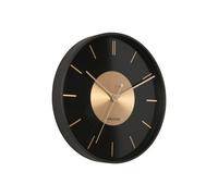 Karlsson - Horloge murale Gold Disc - Noir