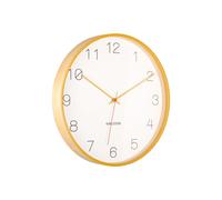 [DL] Horloge murale Joy en bois avec Accents jaune chêne -