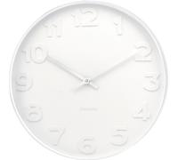 Karlsson - Horloge murale Mr. Chiffres blancs grand - Blanc