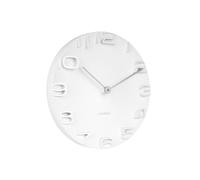 Karlsson - Horloge murale On The Edge - Blanc
