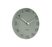 Karlsson Horloge Murale on The Edge Jungle Green, Mains chromées D. 42 cm, Pile AA Non Incluse, BOX32 Design