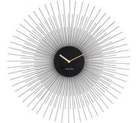 Karlsson - Horloge murale Peony Large - Noir