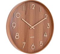 Horloge Karlsson Pure Medium Dark Basswood