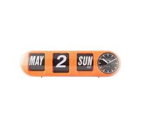 Horloge murale Karlsson Tube Flip Orange 10x13,5 cm