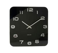 Karlsson - Horloge murale Vintage carrée - Noir