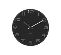 Karlsson - Horloge murale Vintage ronde - Noir