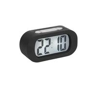 Karlsson - Horloge Réveil Caoutchouc - Silicone - Noir - H7 x L14 x P5 cm