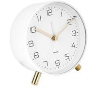 Horloge réveil en métal lofty - diam. 11