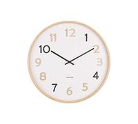 Karlsson Horloge Ronde en Bois Pure 40 cm